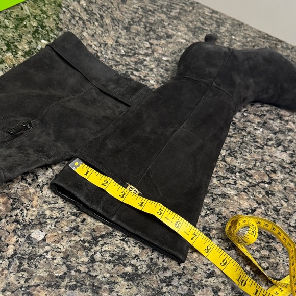 Sam Edelman Black suede Lyla knee high kitten Heeled Boots NWT 6.5 - Picture 14 of 15